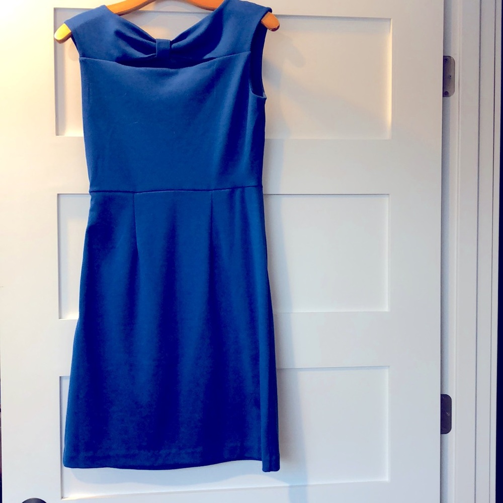 Blue cocktail dress